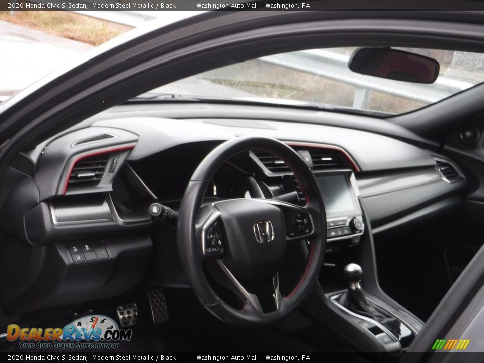 2020 Honda Civic Si Sedan Modern Steel Metallic / Black Photo #20