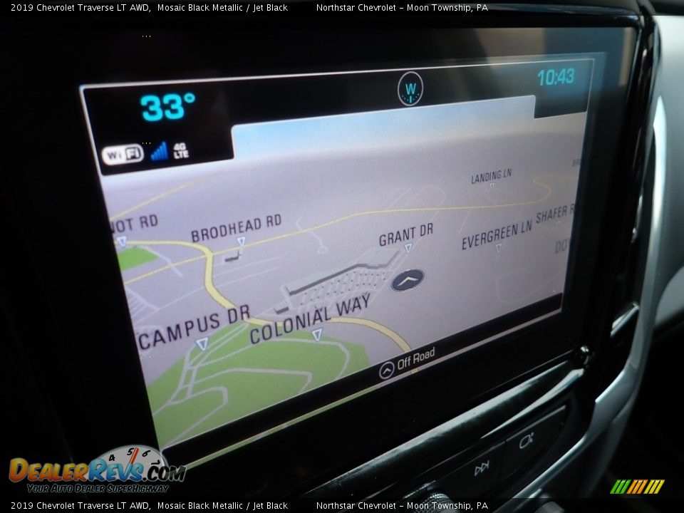 2019 Chevrolet Traverse LT AWD Mosaic Black Metallic / Jet Black Photo #26