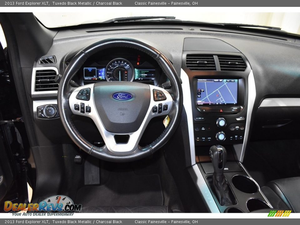 2013 Ford Explorer XLT Tuxedo Black Metallic / Charcoal Black Photo #13