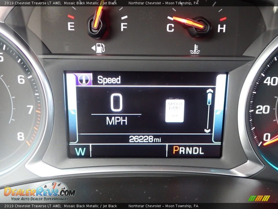 2019 Chevrolet Traverse LT AWD Mosaic Black Metallic / Jet Black Photo #29