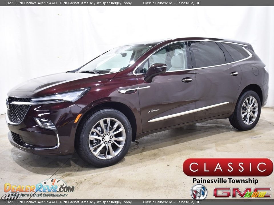 2022 Buick Enclave Avenir AWD Rich Garnet Metallic / Whisper Beige/Ebony Photo #1