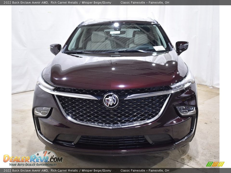 2022 Buick Enclave Avenir AWD Rich Garnet Metallic / Whisper Beige/Ebony Photo #4