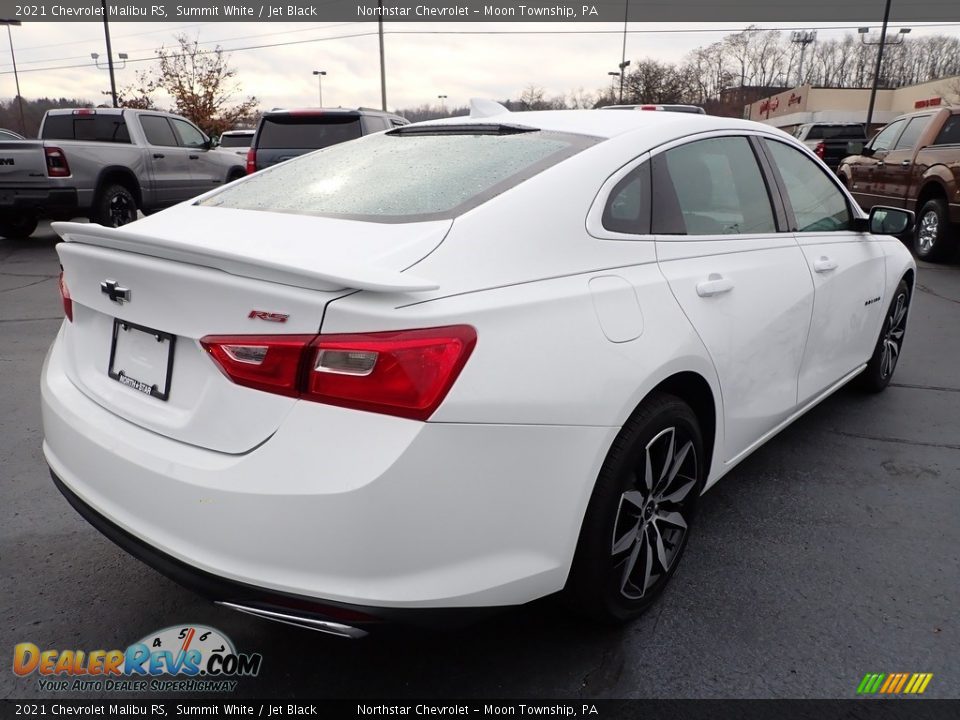 2021 Chevrolet Malibu RS Summit White / Jet Black Photo #6