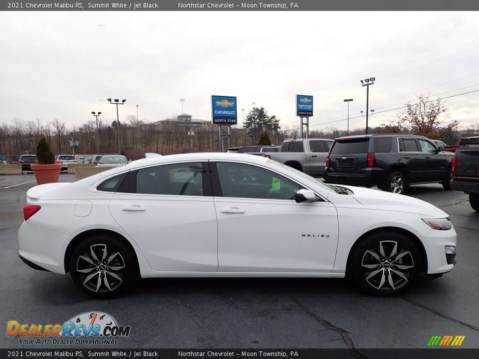 2021 Chevrolet Malibu RS Summit White / Jet Black Photo #7