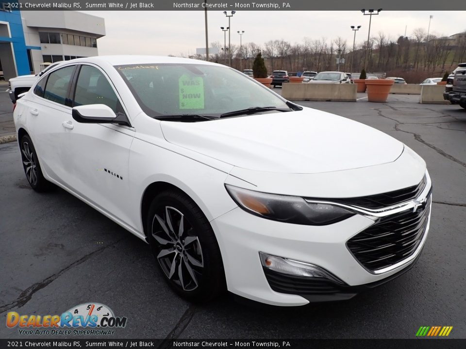 2021 Chevrolet Malibu RS Summit White / Jet Black Photo #8