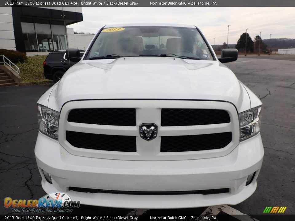 2013 Ram 1500 Express Quad Cab 4x4 Bright White / Black/Diesel Gray Photo #3