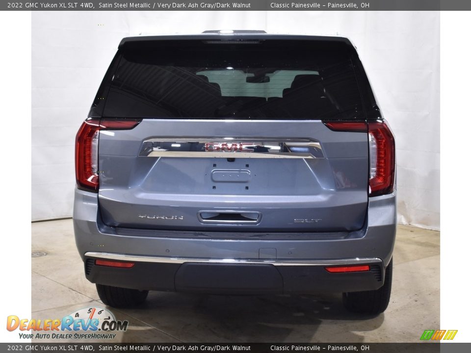 2022 GMC Yukon XL SLT 4WD Satin Steel Metallic / Very Dark Ash Gray/Dark Walnut Photo #3