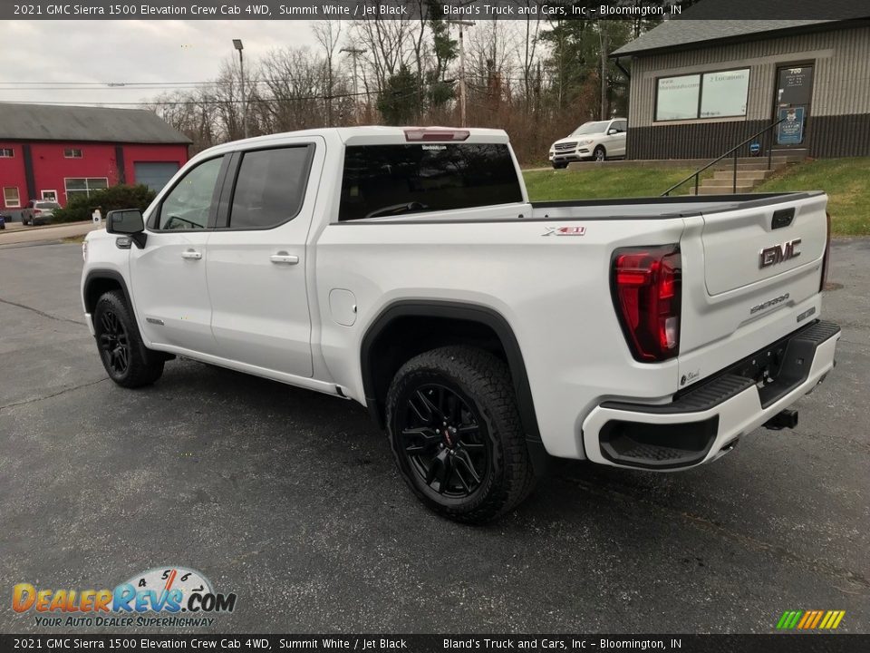 2021 GMC Sierra 1500 Elevation Crew Cab 4WD Summit White / Jet Black Photo #13