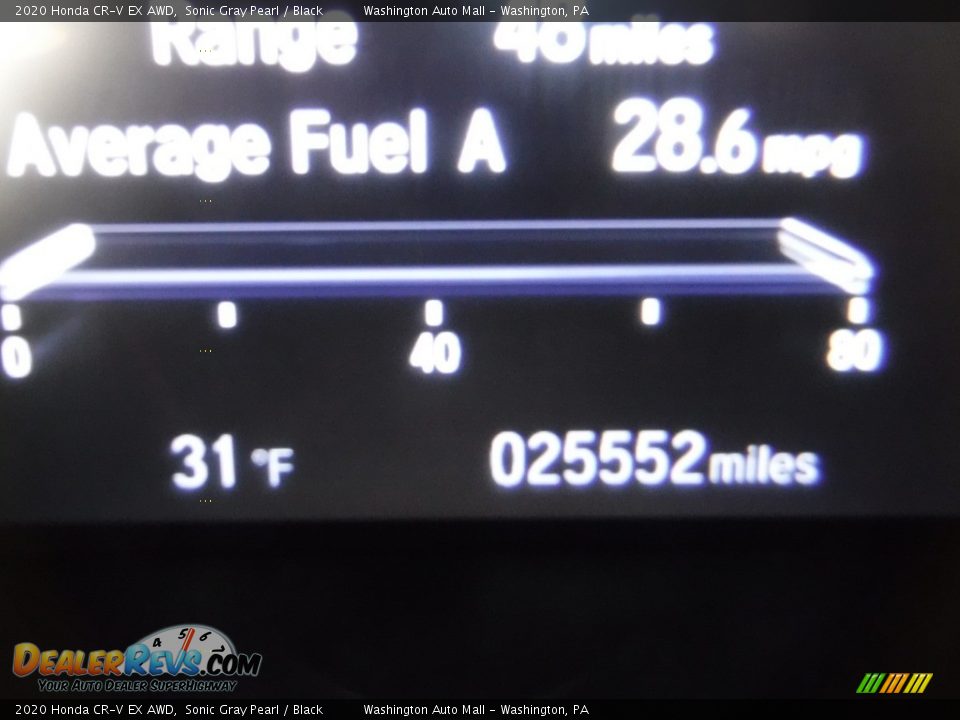 2020 Honda CR-V EX AWD Sonic Gray Pearl / Black Photo #30