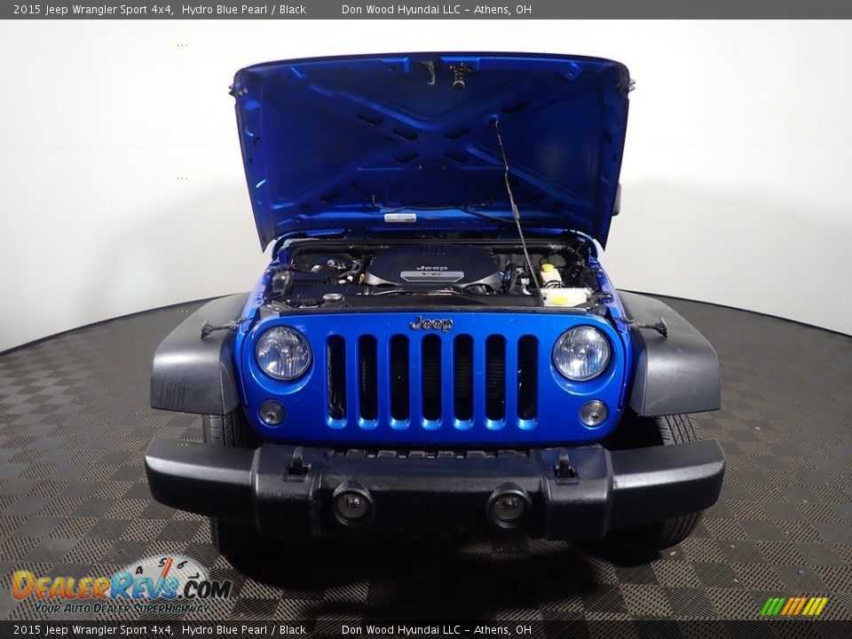 2015 Jeep Wrangler Sport 4x4 Hydro Blue Pearl / Black Photo #5