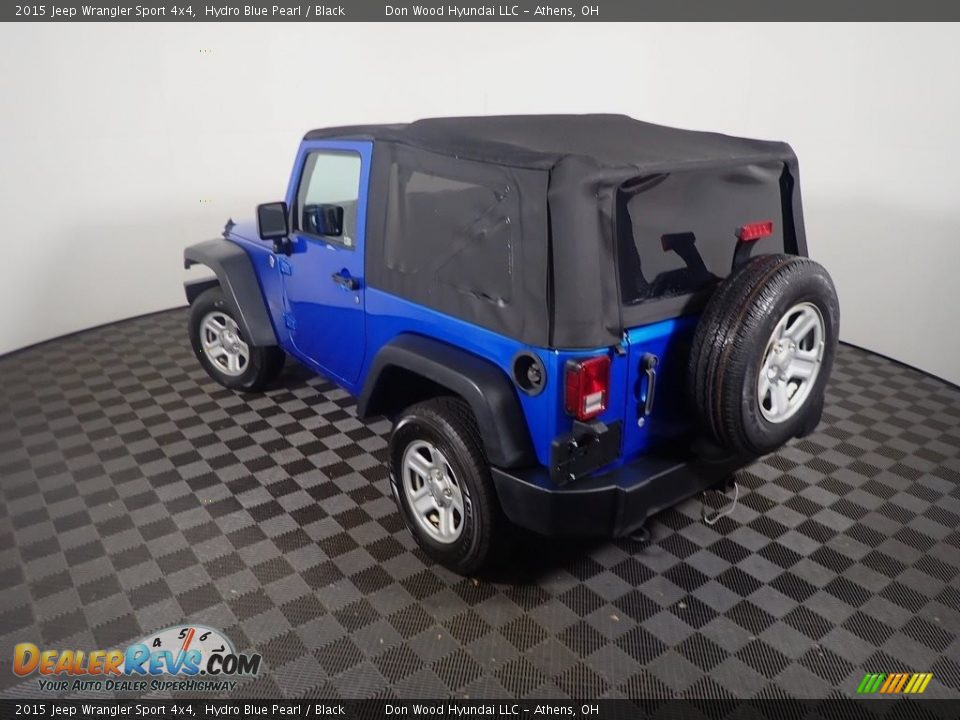 2015 Jeep Wrangler Sport 4x4 Hydro Blue Pearl / Black Photo #11