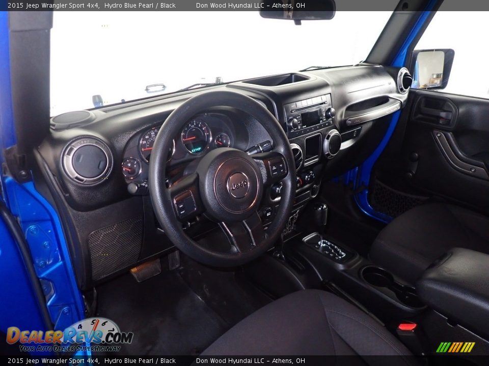2015 Jeep Wrangler Sport 4x4 Hydro Blue Pearl / Black Photo #21