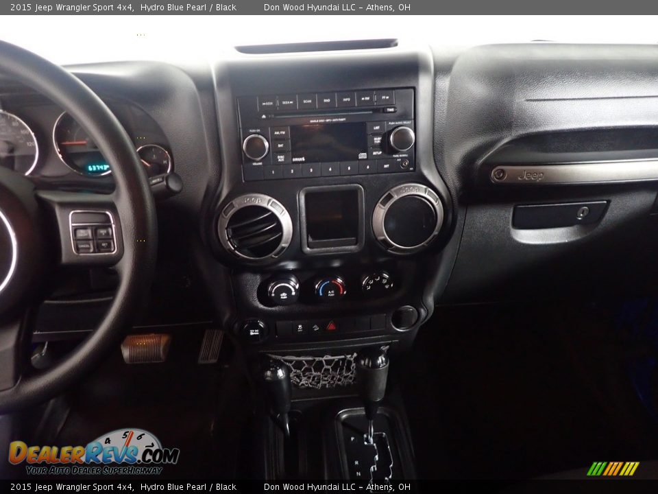 2015 Jeep Wrangler Sport 4x4 Hydro Blue Pearl / Black Photo #22