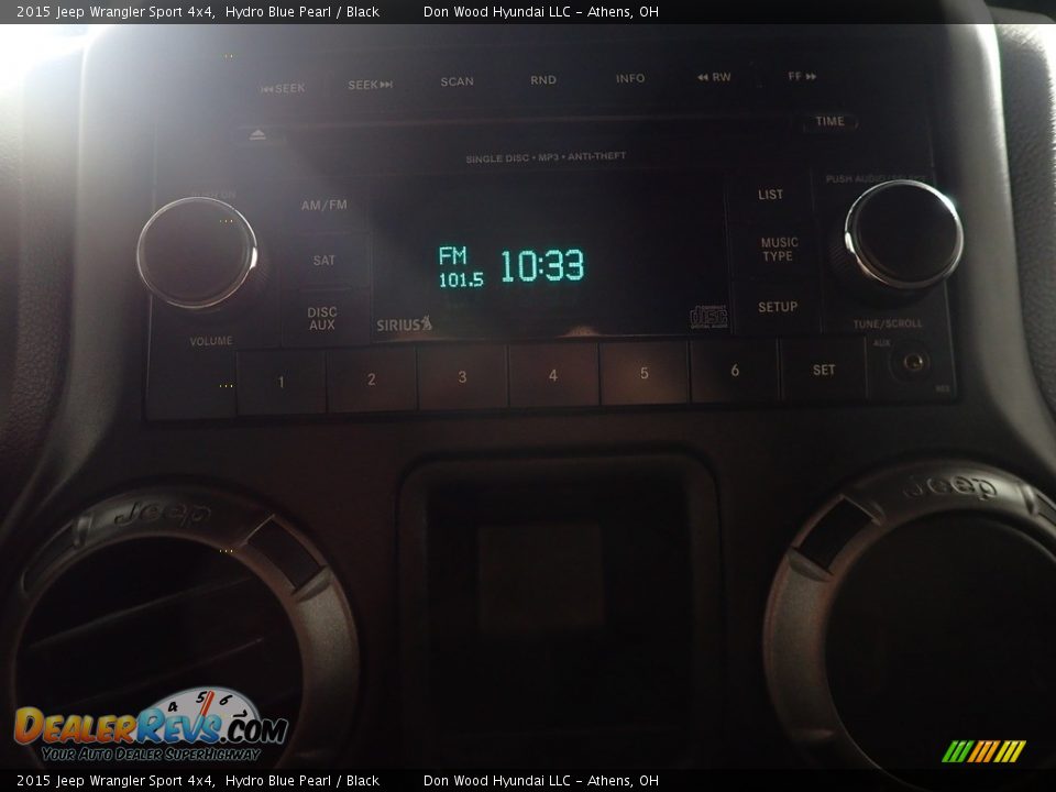 2015 Jeep Wrangler Sport 4x4 Hydro Blue Pearl / Black Photo #23