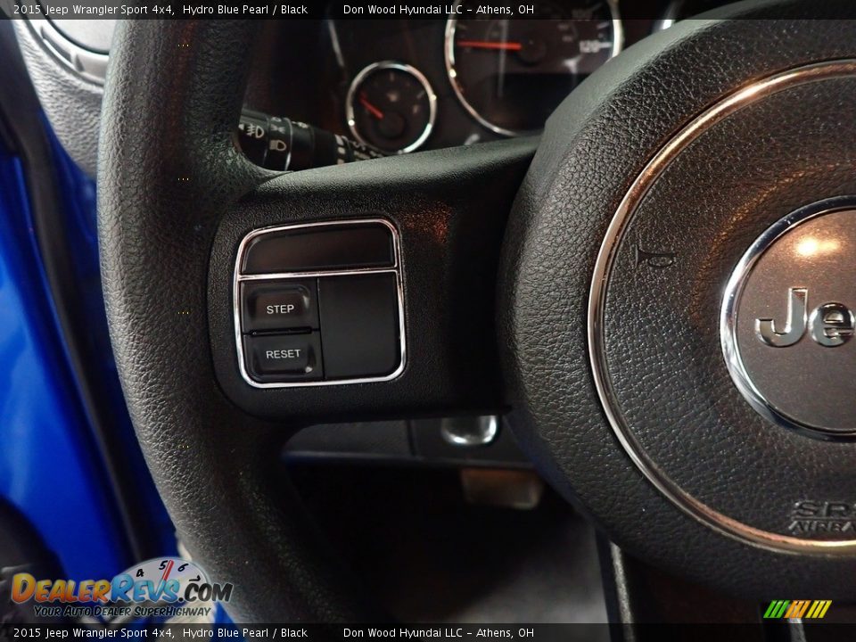 2015 Jeep Wrangler Sport 4x4 Hydro Blue Pearl / Black Photo #26