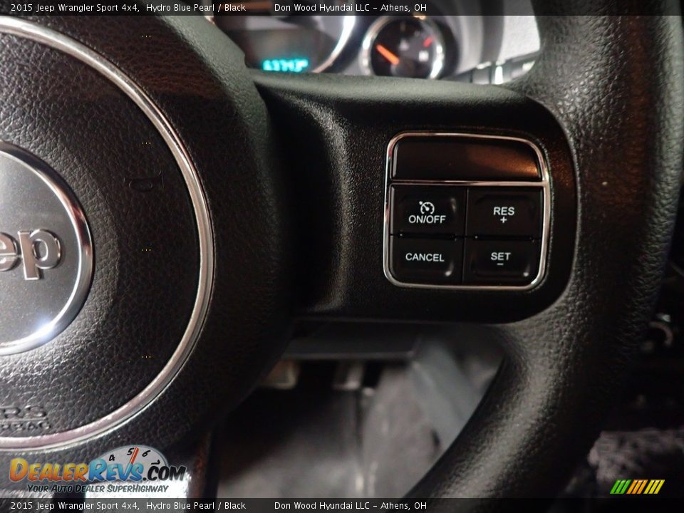 2015 Jeep Wrangler Sport 4x4 Hydro Blue Pearl / Black Photo #27