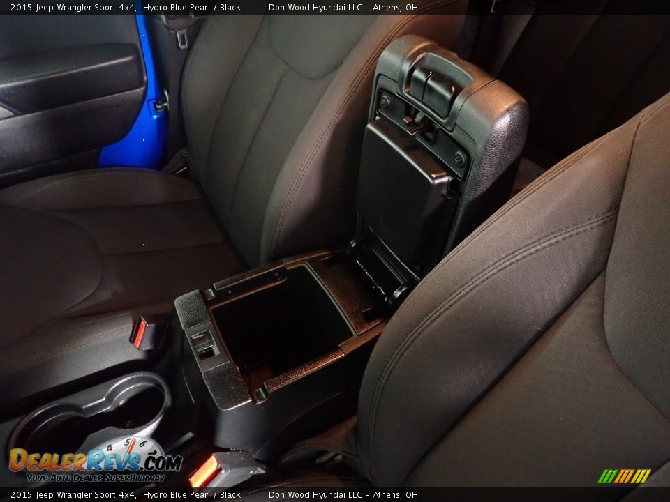 2015 Jeep Wrangler Sport 4x4 Hydro Blue Pearl / Black Photo #29