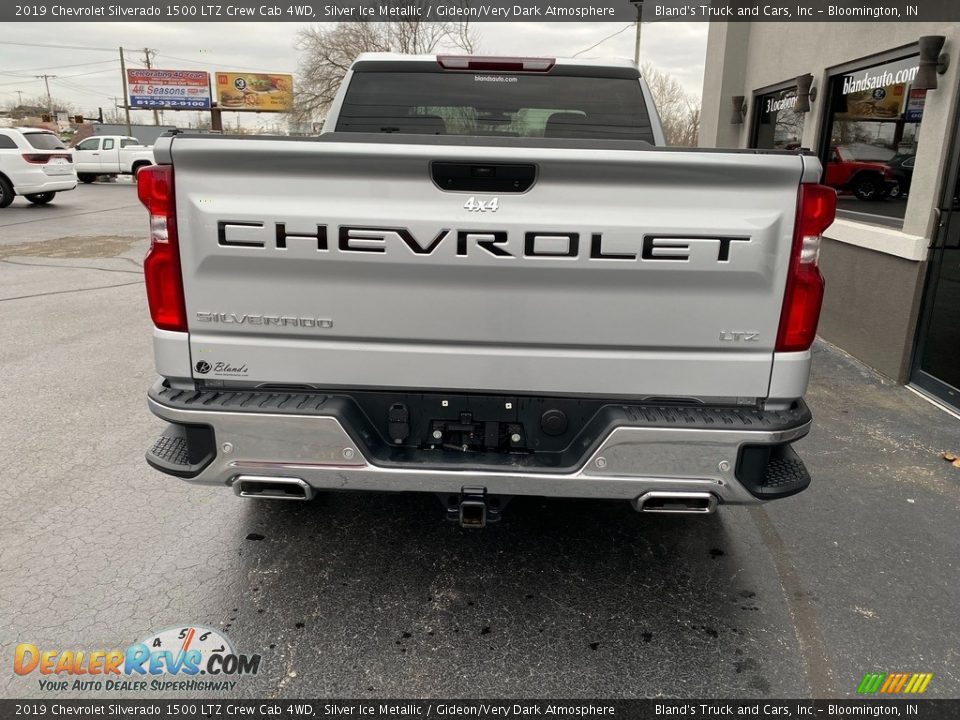 2019 Chevrolet Silverado 1500 LTZ Crew Cab 4WD Silver Ice Metallic / Gideon/Very Dark Atmosphere Photo #6