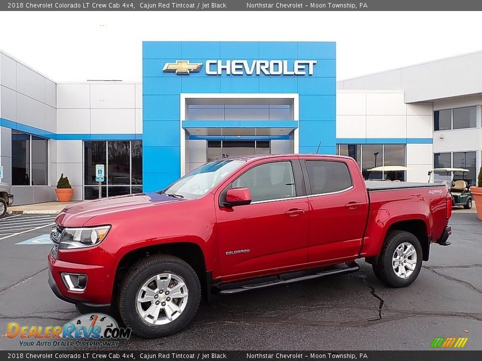 2018 Chevrolet Colorado LT Crew Cab 4x4 Cajun Red Tintcoat / Jet Black Photo #1