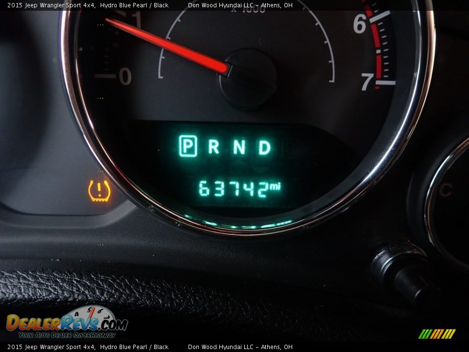 2015 Jeep Wrangler Sport 4x4 Hydro Blue Pearl / Black Photo #36