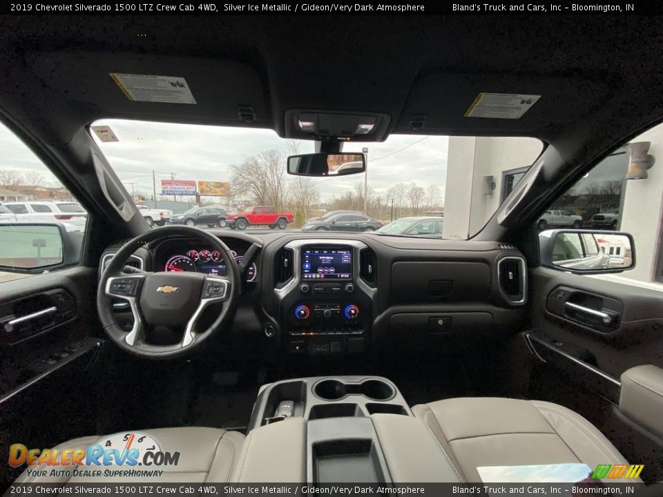 2019 Chevrolet Silverado 1500 LTZ Crew Cab 4WD Silver Ice Metallic / Gideon/Very Dark Atmosphere Photo #12