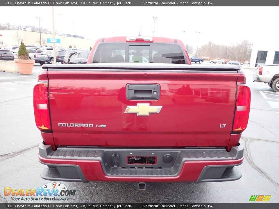 2018 Chevrolet Colorado LT Crew Cab 4x4 Cajun Red Tintcoat / Jet Black Photo #6