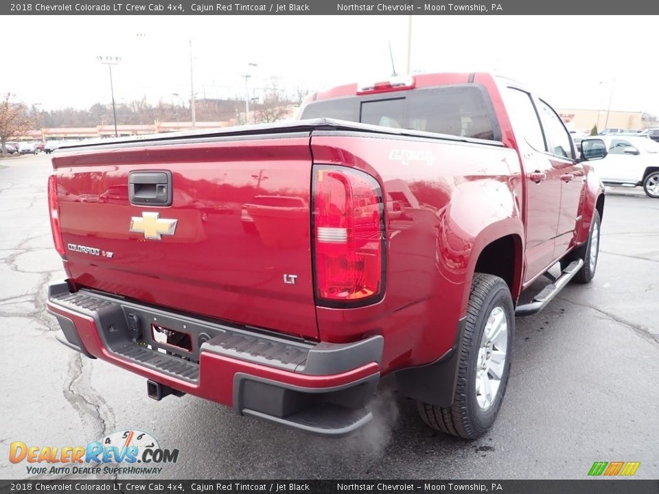 2018 Chevrolet Colorado LT Crew Cab 4x4 Cajun Red Tintcoat / Jet Black Photo #7