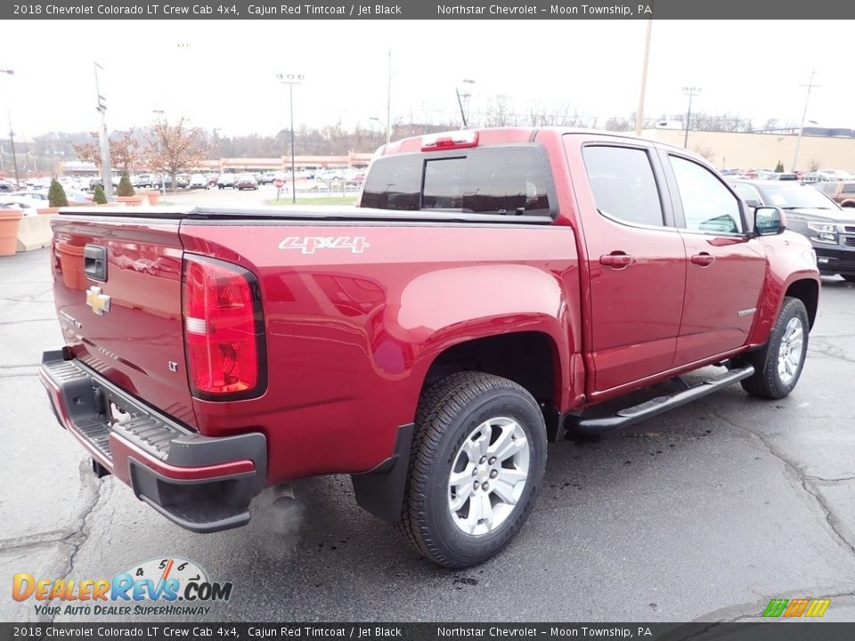 2018 Chevrolet Colorado LT Crew Cab 4x4 Cajun Red Tintcoat / Jet Black Photo #8