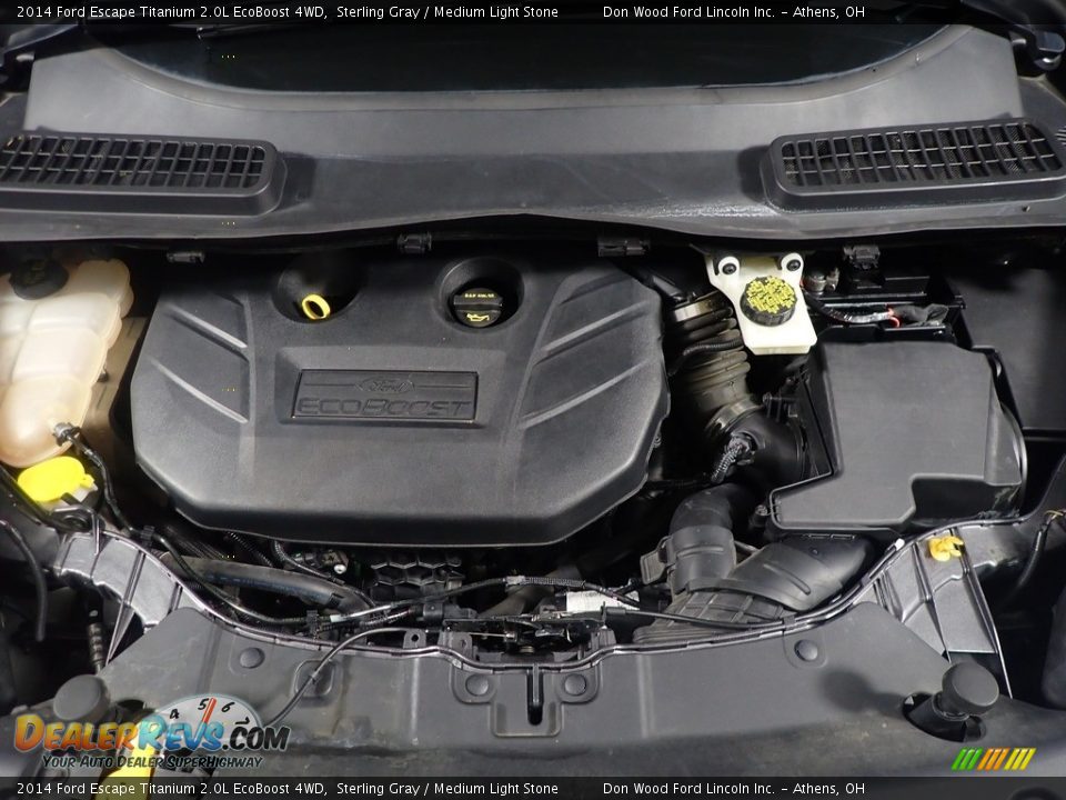 2014 Ford Escape Titanium 2.0L EcoBoost 4WD Sterling Gray / Medium Light Stone Photo #8