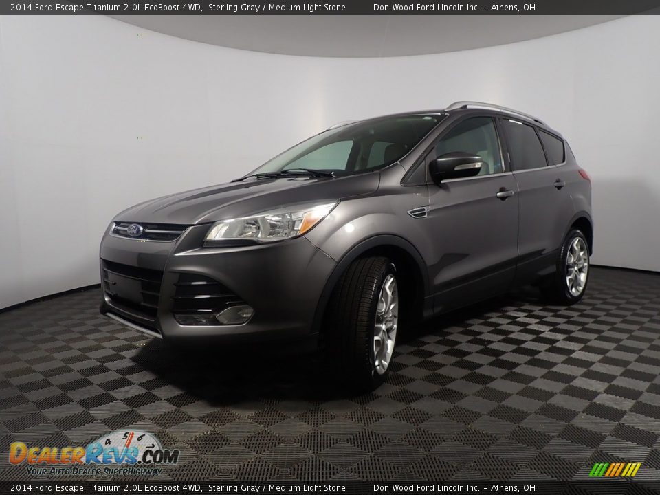 2014 Ford Escape Titanium 2.0L EcoBoost 4WD Sterling Gray / Medium Light Stone Photo #9