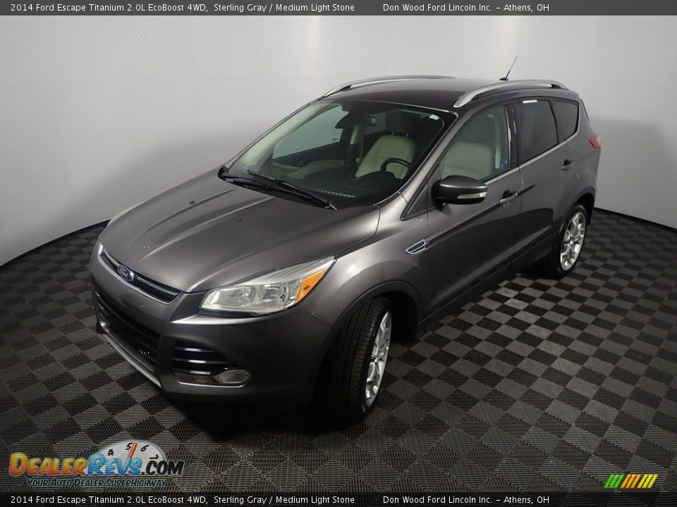 2014 Ford Escape Titanium 2.0L EcoBoost 4WD Sterling Gray / Medium Light Stone Photo #10