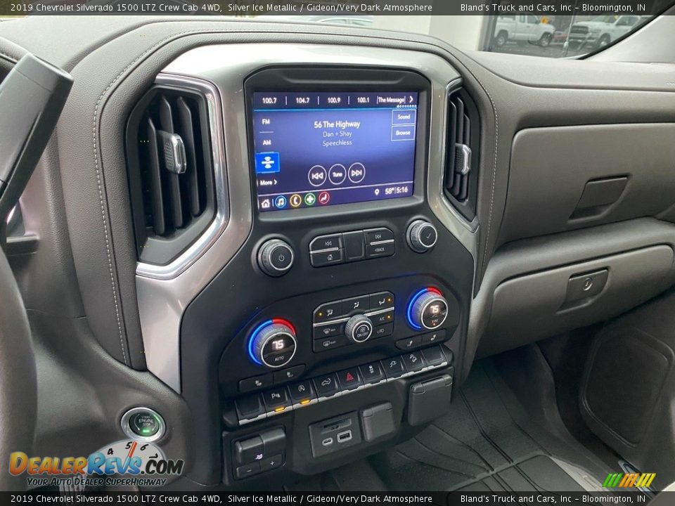 2019 Chevrolet Silverado 1500 LTZ Crew Cab 4WD Silver Ice Metallic / Gideon/Very Dark Atmosphere Photo #20