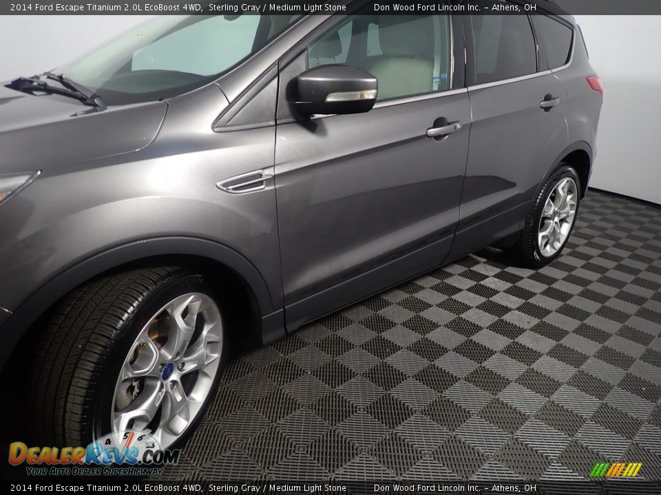 2014 Ford Escape Titanium 2.0L EcoBoost 4WD Sterling Gray / Medium Light Stone Photo #11