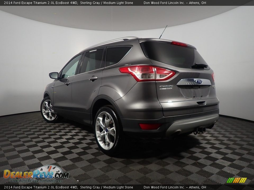 2014 Ford Escape Titanium 2.0L EcoBoost 4WD Sterling Gray / Medium Light Stone Photo #12
