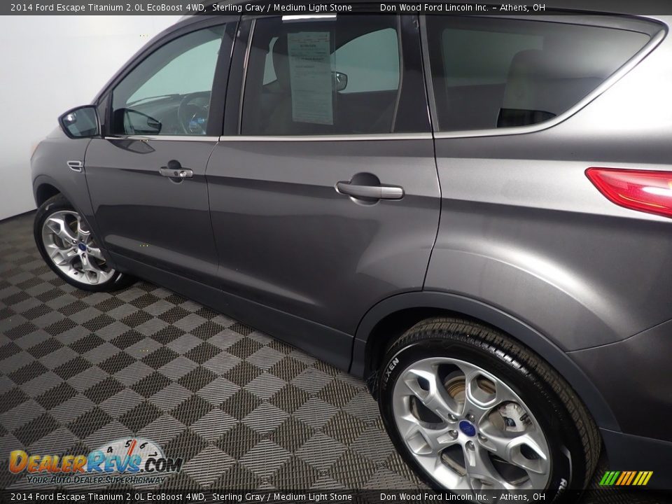 2014 Ford Escape Titanium 2.0L EcoBoost 4WD Sterling Gray / Medium Light Stone Photo #19