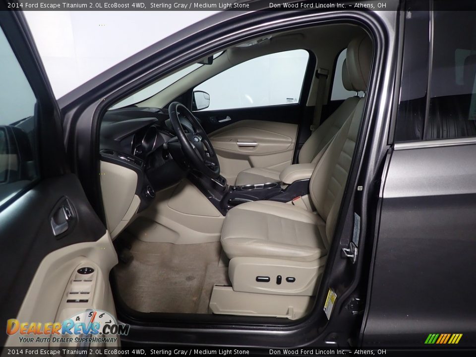2014 Ford Escape Titanium 2.0L EcoBoost 4WD Sterling Gray / Medium Light Stone Photo #24
