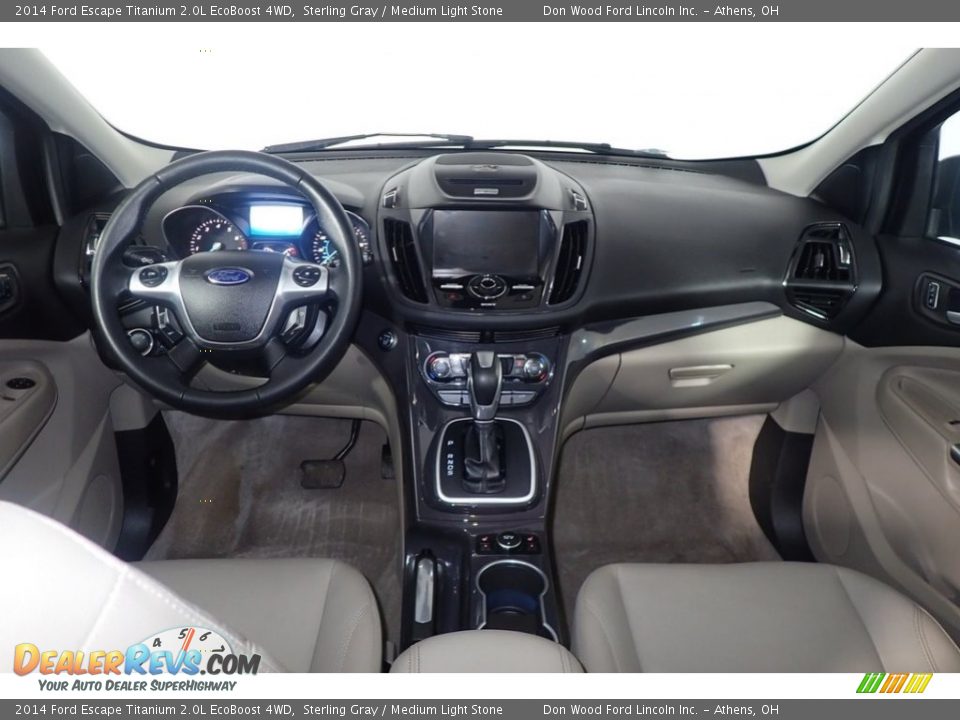 2014 Ford Escape Titanium 2.0L EcoBoost 4WD Sterling Gray / Medium Light Stone Photo #26