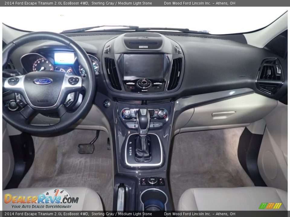 2014 Ford Escape Titanium 2.0L EcoBoost 4WD Sterling Gray / Medium Light Stone Photo #27