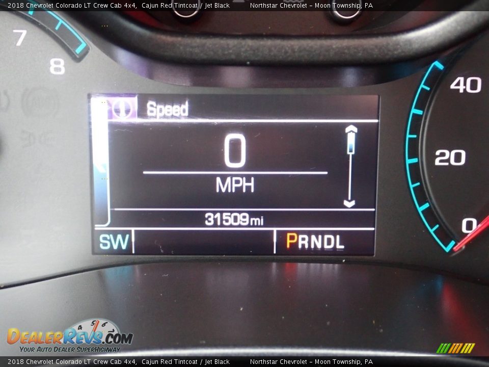 2018 Chevrolet Colorado LT Crew Cab 4x4 Cajun Red Tintcoat / Jet Black Photo #29
