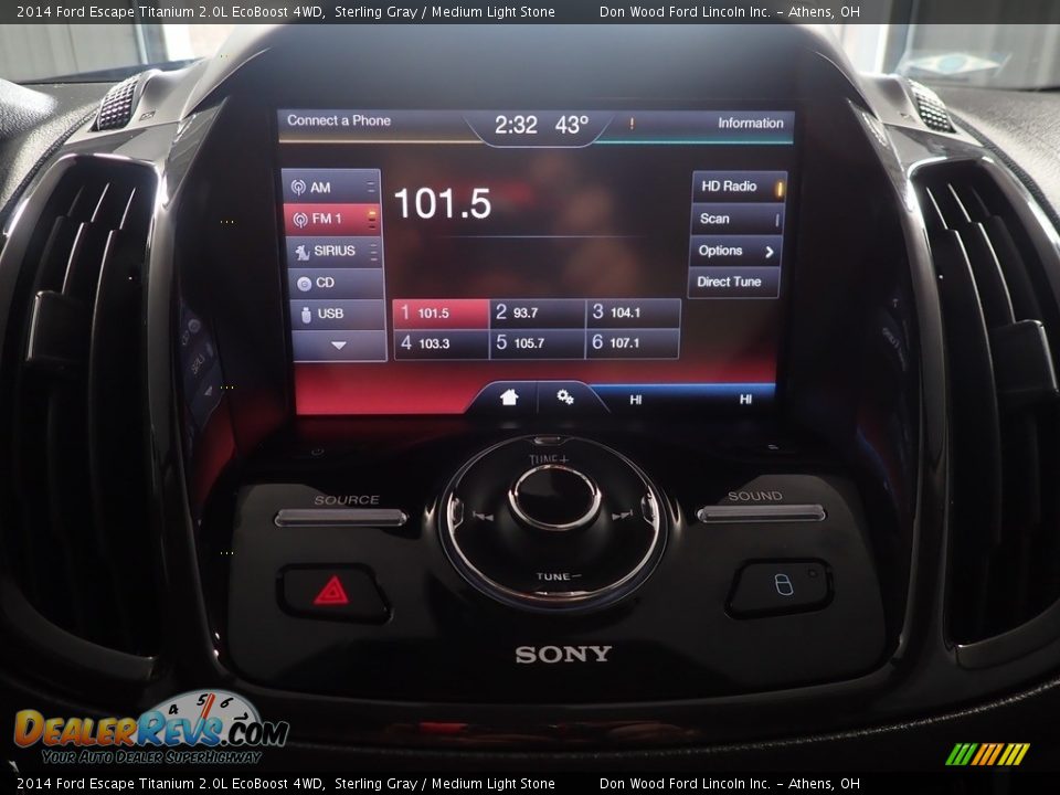 2014 Ford Escape Titanium 2.0L EcoBoost 4WD Sterling Gray / Medium Light Stone Photo #28