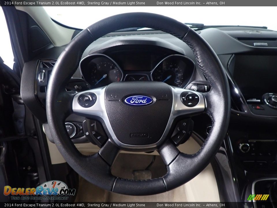 2014 Ford Escape Titanium 2.0L EcoBoost 4WD Sterling Gray / Medium Light Stone Photo #29