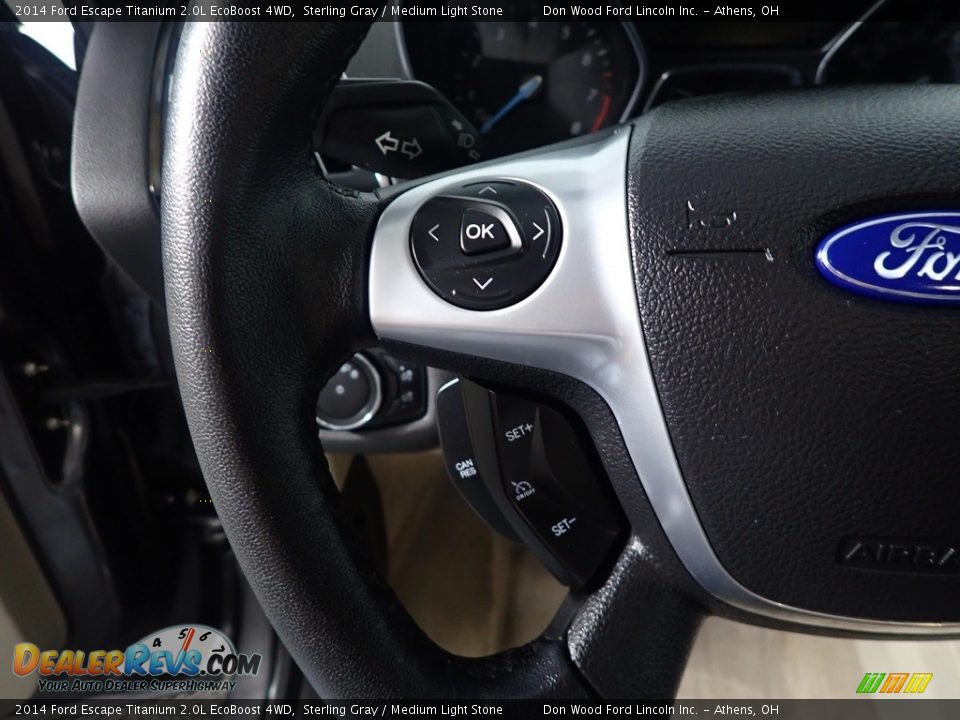 2014 Ford Escape Titanium 2.0L EcoBoost 4WD Sterling Gray / Medium Light Stone Photo #31