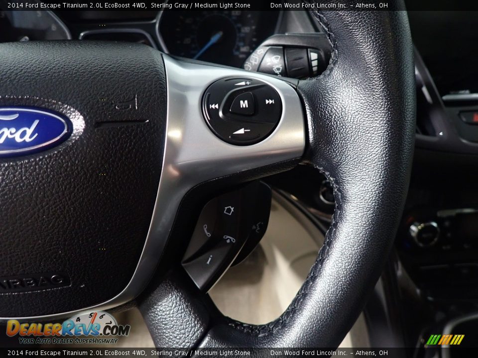 2014 Ford Escape Titanium 2.0L EcoBoost 4WD Sterling Gray / Medium Light Stone Photo #32