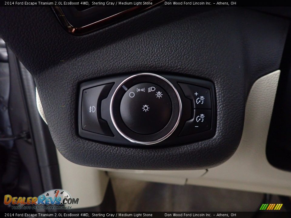 2014 Ford Escape Titanium 2.0L EcoBoost 4WD Sterling Gray / Medium Light Stone Photo #33