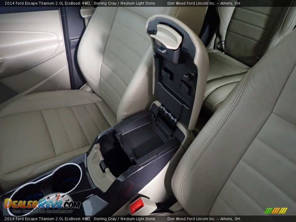 2014 Ford Escape Titanium 2.0L EcoBoost 4WD Sterling Gray / Medium Light Stone Photo #35
