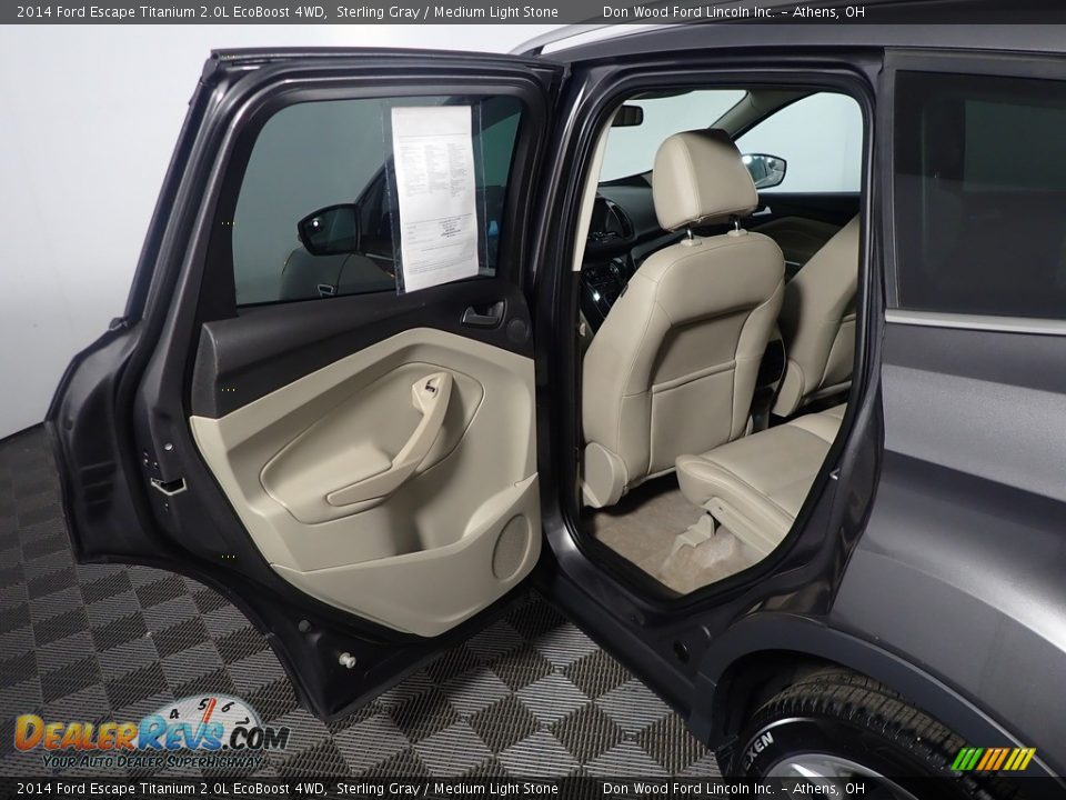 2014 Ford Escape Titanium 2.0L EcoBoost 4WD Sterling Gray / Medium Light Stone Photo #36