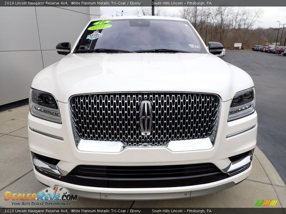 2019 Lincoln Navigator Reserve 4x4 White Platinum Metallic Tri-Coat / Ebony Photo #9