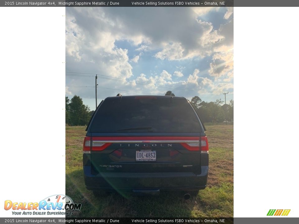 2015 Lincoln Navigator 4x4 Midnight Sapphire Metallic / Dune Photo #9