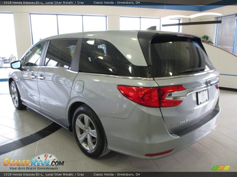 2018 Honda Odyssey EX-L Lunar Silver Metallic / Gray Photo #9