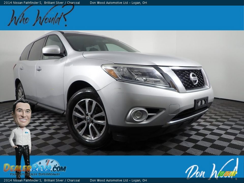 2014 Nissan Pathfinder S Brilliant Silver / Charcoal Photo #1